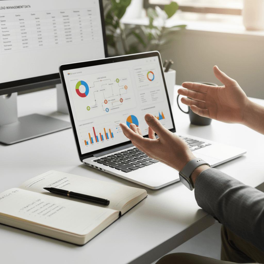 Team member monitoring lead routing system