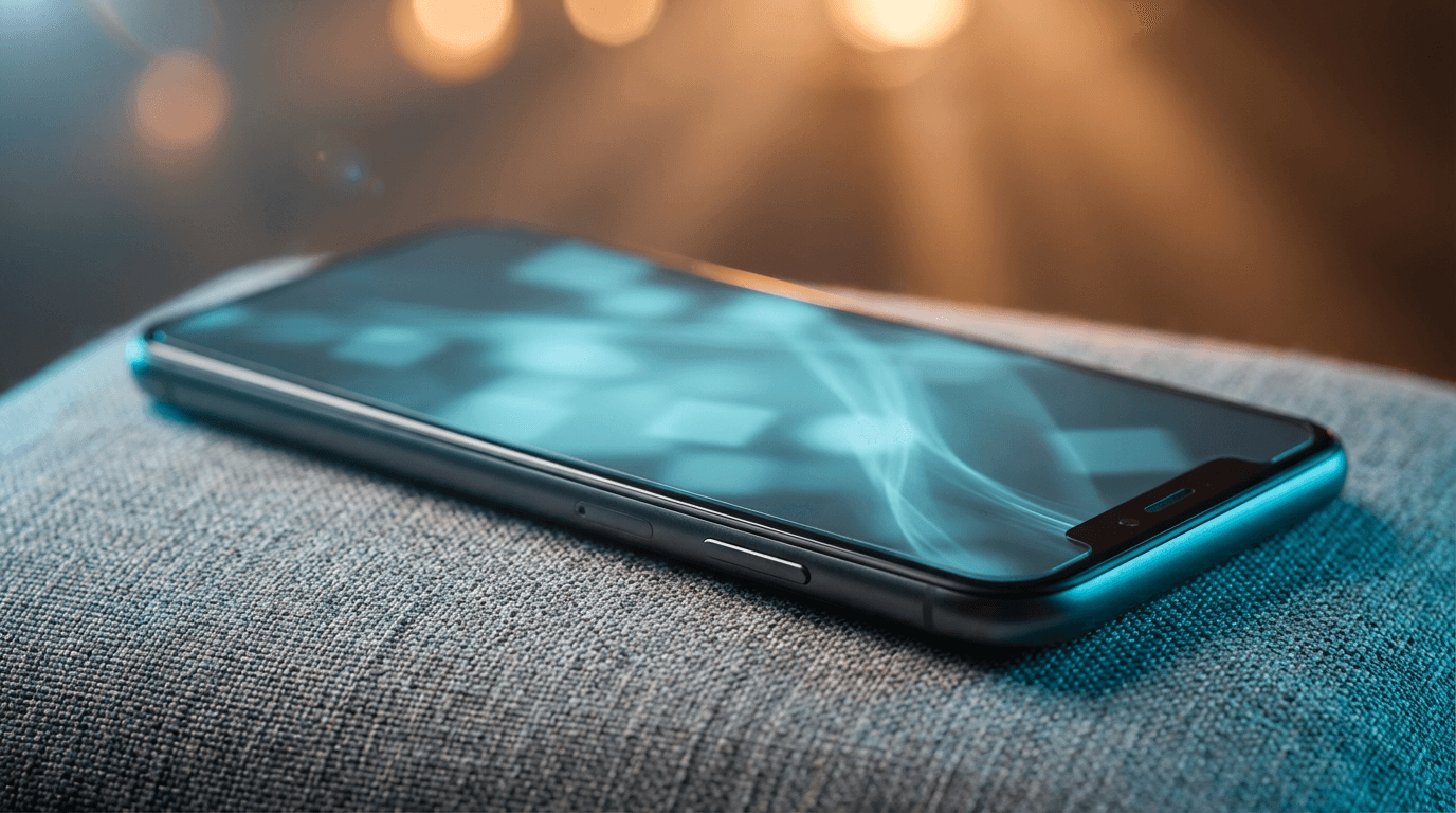 Mobile phone showing automated lead notifications and follow-up messages